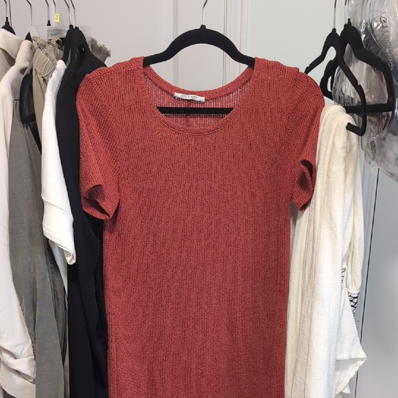Zara Women's Terracotta Crew Neck Sweater - Picture 1 of 4
